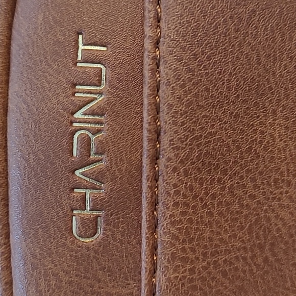 Women's Crossbody Purse Embroidered Vegan Leather Oblong Brown Boho Adjustable - Picture 10 of 12